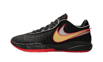 Nike Lebron 20 Miami Heat Black / Black / University Red / University Gold / Light Smoke Grey (DJ5423-001/DJ5422-001)