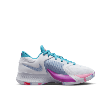 Nike Zoom Freak 4 (GS) White / Football Grey / Blue Lightning / Fuchsia (DQ0553-102)