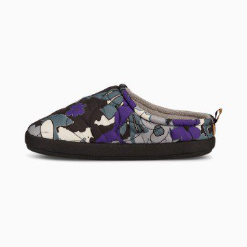 Puma Puffy Sandal Perks and Mini Black Black / Heliotrope (387035-01)