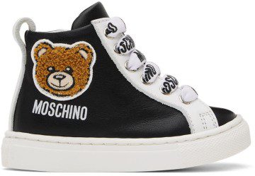 Moschino Baby Black Teddy High Sneakers (71692)