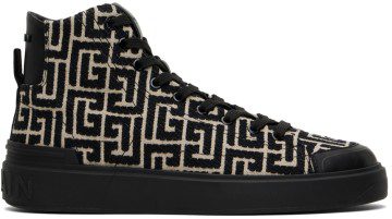 Balmain Black B-Court Sneakers (YM1VG290TJCM)