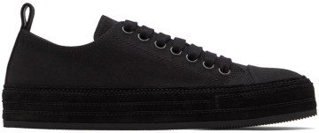 Ann Demeulemeester Black Denim Gert Sneakers (2201-W-N03-185-099)