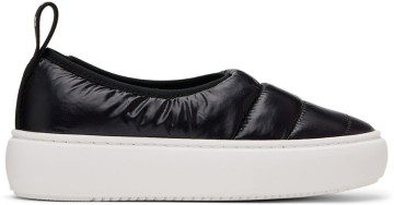 Marni Kids Navy Puffed Slip-On Sneakers (71592)