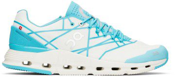 On White & Blue Cloudnova Z5 Sneakers (26.98382)