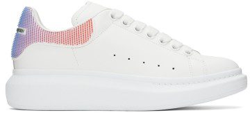 Alexander McQueen White & Multicolor Oversized Sneakers (711139WICG4)