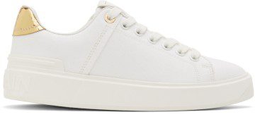 Balmain White B Court Sneakers (XN0VI690TCSO)