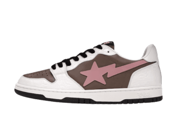 A Bathing Ape Bape Court Sta Brown Pink White / Brown / Pink (1H20191030-PNK)