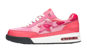 A Bathing Ape Bape Road Sta Patent Leather Pink / Pastel Pink / White