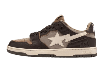 A Bathing Ape Bape SK8 Sta Beige Beige / Brown / White (1I70-191-004)