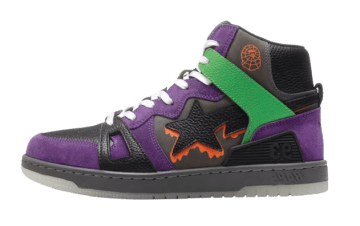 A Bathing Ape Bape Sta 93 Hi Halloween (2021) Black / Purple / Green / Orange (001FWH701019-PUR-A)