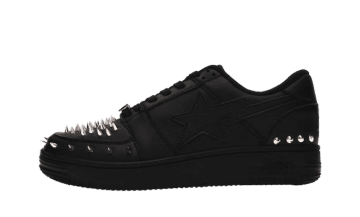 A Bathing Ape Bape Sta Low Black Gold Studded Black / Black (1G80191015-BLK)