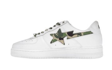 A Bathing Ape Bape Sta Low White ABC Camo Green (2021) White / White / Green (1H20191045-GRN)