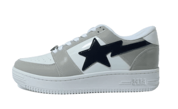 A Bathing Ape Bape Sta Low White Grey White / Grey-navy (001FWH301002X-WHT)