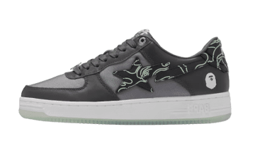 A Bathing Ape Bape Sta Text Code Camo Charcoal Charcoal / Dark Grey / White-green (001FWI202007-CHA)