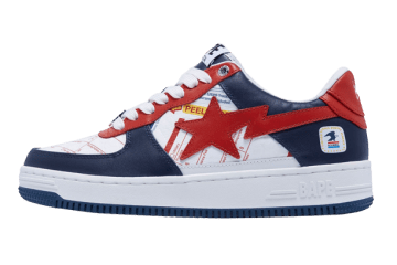A Bathing Ape Bape Sta USPS White / Navy / Red (001FWI221902-NVY)
