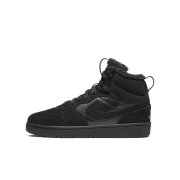 Nike Court Borough Mid 2 Kinderboots Zwart (CQ4023-001)