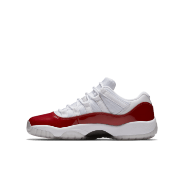 Jordan 11 Retro Low Cherry (2016) (GS) White / Varsity Red-black (528896-102)