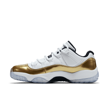 Jordan 11 Retro Low Closing Ceremony White / Metallic Gold Coin-black (528895-103)