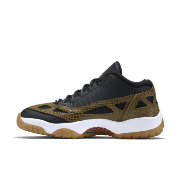 Jordan 11 Retro Low IE Militia Green (2015) Black / Militia Green-gum Yellow-infrared 23 (306008-013)