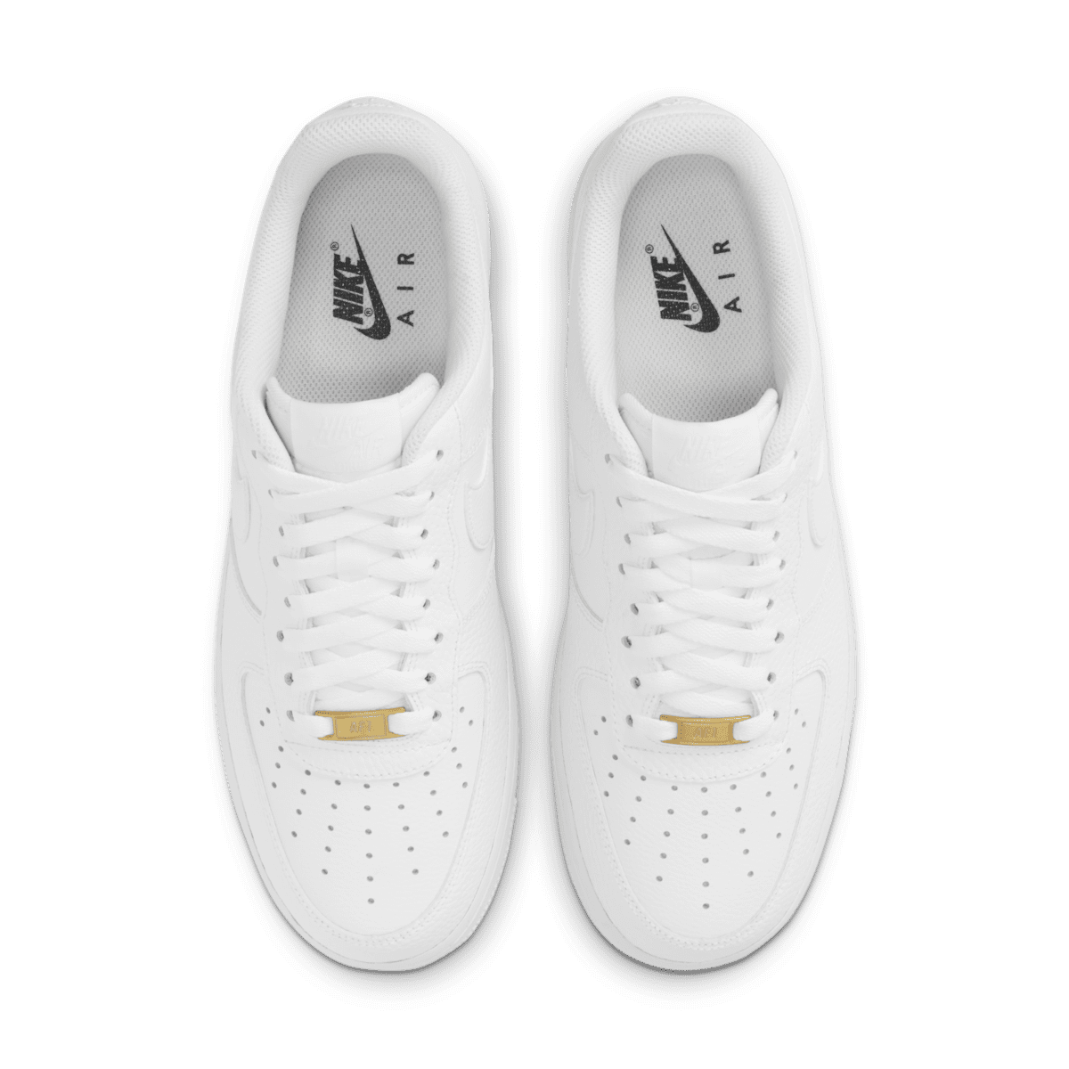 nike air force 1 low triple white tumbled leather