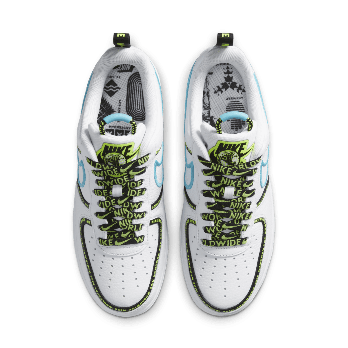 nike air force 1 low worldwide white blue fury