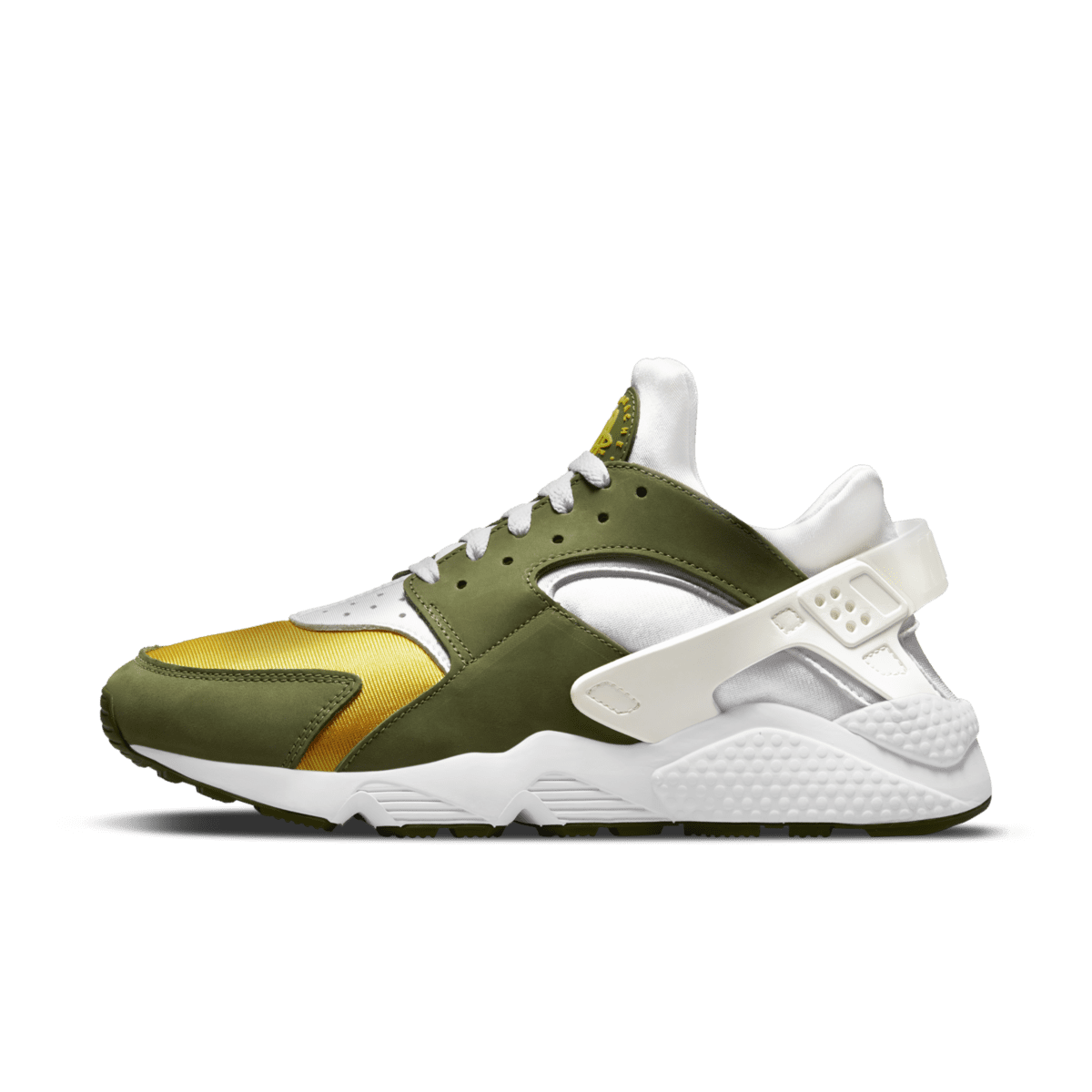 Nike Air Huarache Stussy Dark Olive (2021) Dark Olive / White-varsity ...