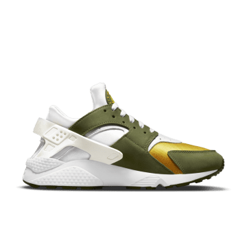 Nike Air Huarache Stussy Dark Olive (2021) Dark Olive / White-varsity Maize-ivory (DD1381-300)