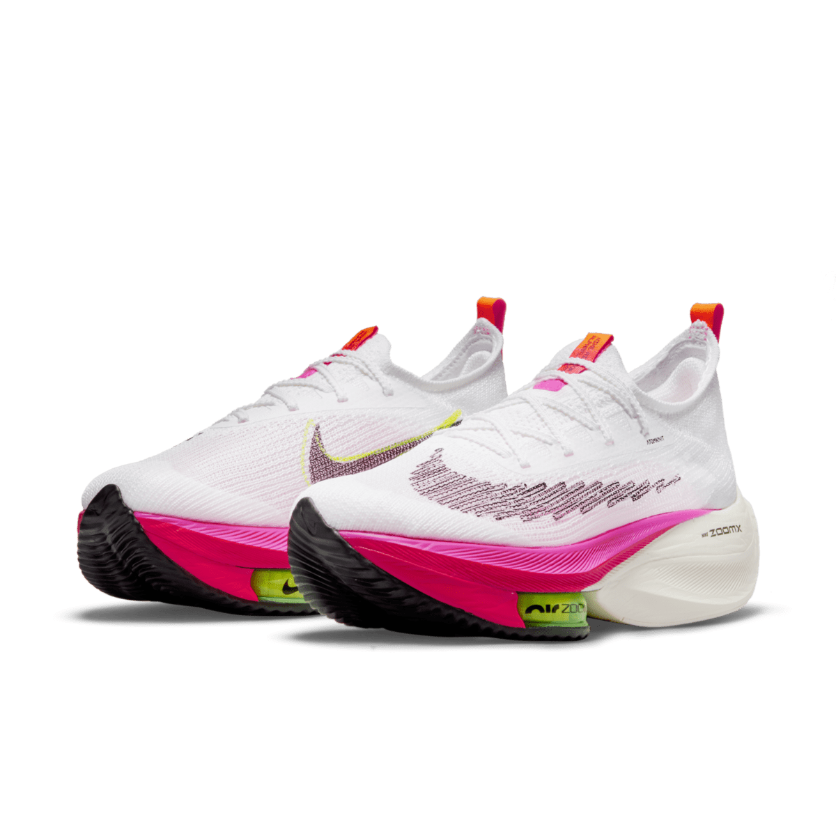 Nike Air Zoom Alphafly Next% White Pink (W) White / Black-black-black ...