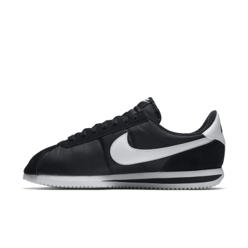 Nike Cortez Basic Nylon Black White-Metallic Silver Black / White-metallic Silver (819720-011)