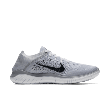 Nike Free RN Flyknit 2018 White Pure Platinum (W) White / Black-pure Platinum (942839-100)