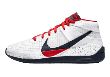 Nike KD 13 USA White / Obsidian-university Red (CI9949-101/CI9948-101)