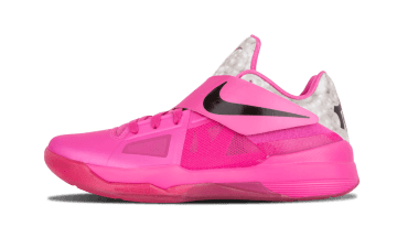 Nike KD 4 Aunt Pearl Pinkfire Ii / Black-metallic Silver (473679-601)