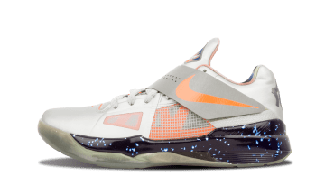 Nike KD 4 Galaxy AS Metallic Silver / Total Orange-dark Grey (520814-001)