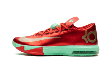 Nike KD 6 Christmas Light Crimson / Metallic Gold-green Glow (599424-601)