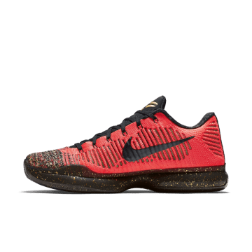 Nike Kobe 10 Elite Christmas Black / Metallic Gold-bright Crimson (802560-076)