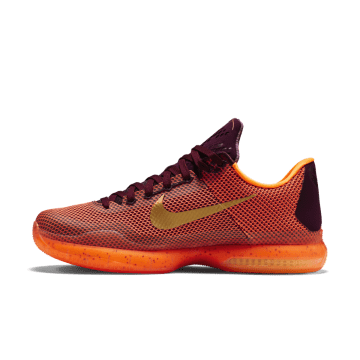 Nike Kobe 10 Silk Road Merlot / Metallic Gold-villain Red-total Orange (705317-676)