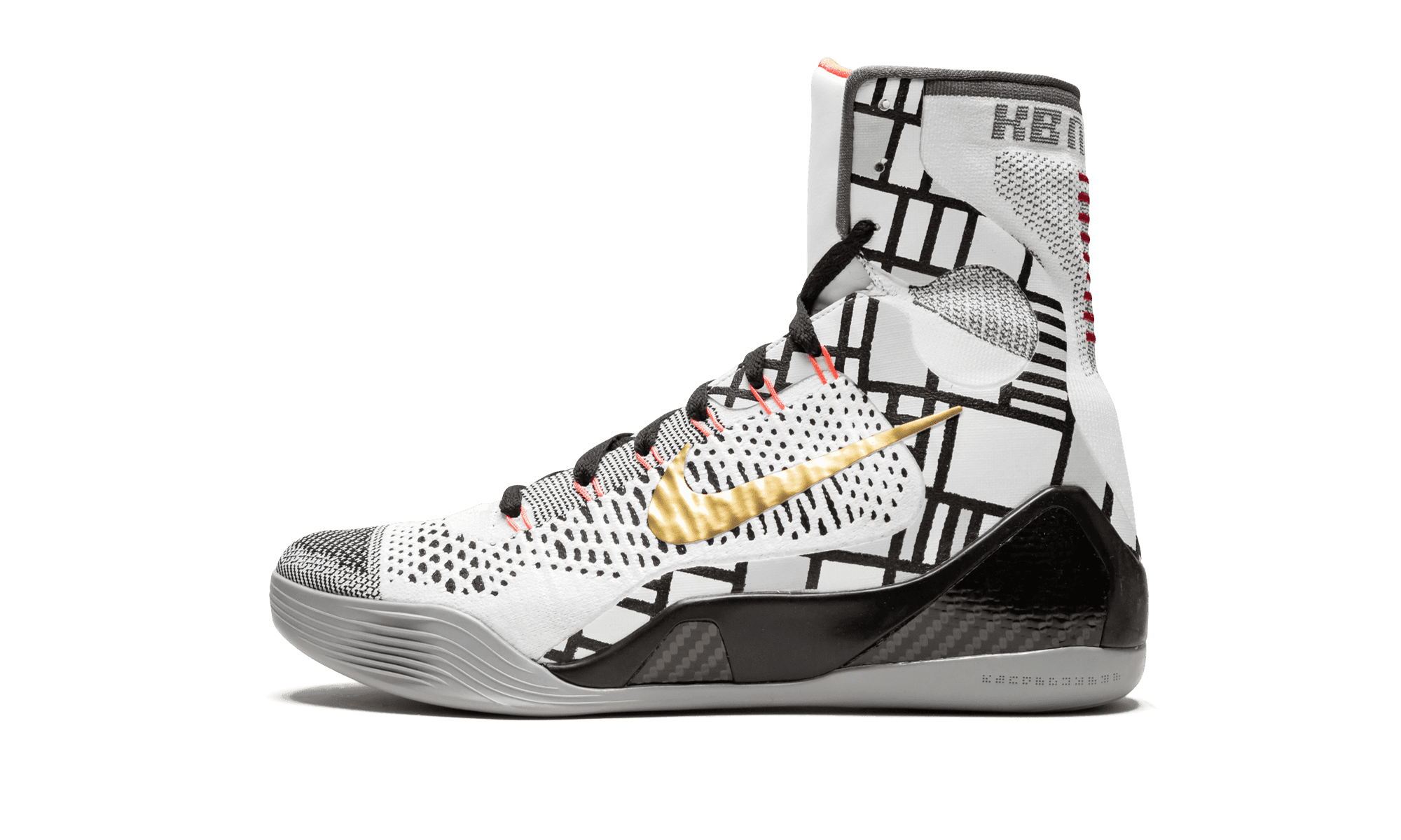 Nike Kobe 9 Elite Gold Fundamentals White / Metallic Gold-black (630847 ...