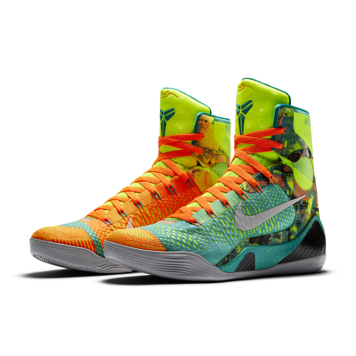 Nike Kobe 9 Elite Influence Sport Turqoise / White-volt-total Orange ...