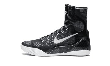 Nike Kobe 9 Elite Premium QS Black Black / Reflective Silver-dark Grey (678301-001)