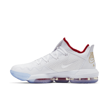 Nike LeBron 16 Low Draft Day White / Black-university Red-metallic Gold (CI2668-100)