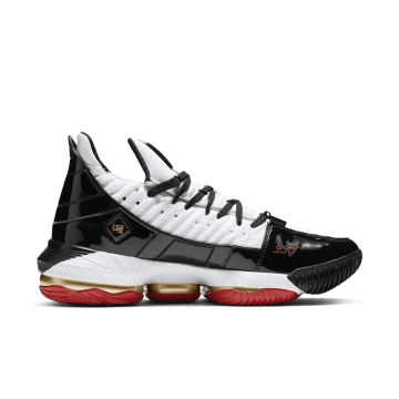 Nike LeBron 16 Remix White / Black-metallic Gold-varsity Crimson (CD2451-101)