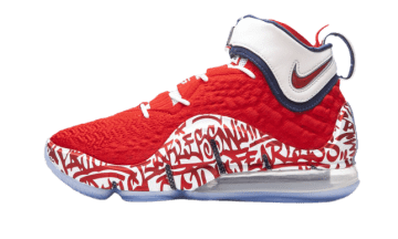 Nike LeBron 17 Graffiti Remix Red University Red / White-university Red (CT6047-600/CT6052-600)