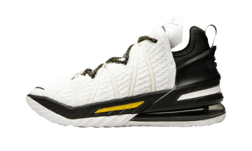 Nike LeBron 18 Lakers Home White / Amarillo-black (CQ9283-100/CQ9284-100)