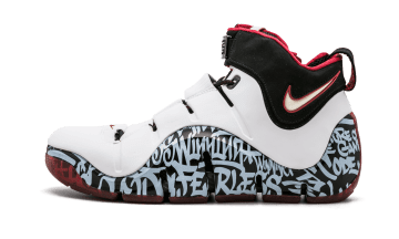 Nike LeBron 4 Graffiti NYC White / Black / Varsity Red (BAM284-M43-C1)
