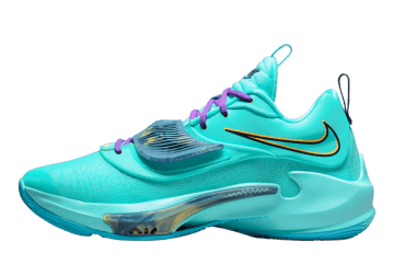 Nike Zoom Freak 3 Vibrant Aqua Aqua / Purple-yellow (DA0694-400/DA0695-400)