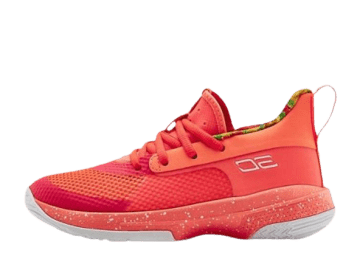 Under Armour Curry 7 Sour Patch Kids Peach (PS) Peach Plasma / White (3022114-603)