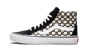 Vans Sk8-Hi Pro Supreme Checkered Black Black / White (VN0A38Z3JLW)