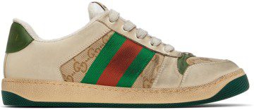 Gucci Beige Screener GG Sneakers (546551 9Y920)