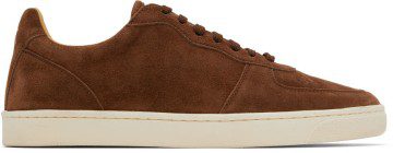 Brunello Cucinelli Brown Suede Sneakers (MZUDEFN272)
