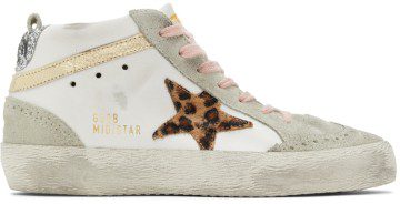 Golden Goose SSENSE Exclusive White & Gray Mid Star Classic Sneakers (GWF00122.F003241.11192)